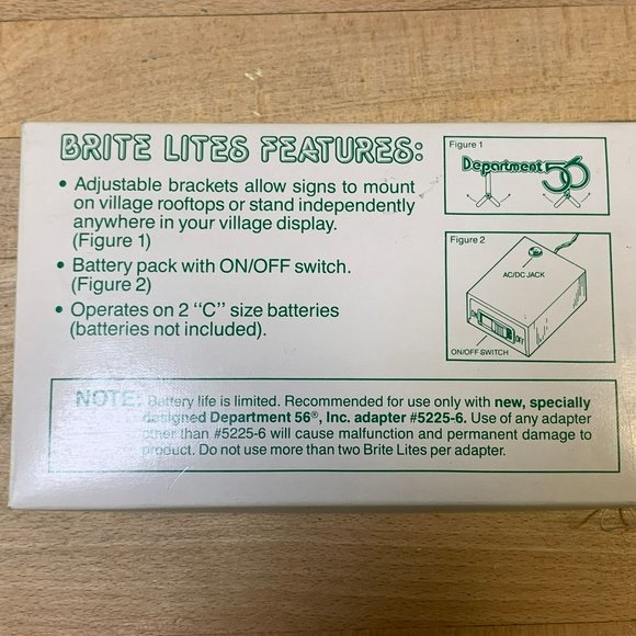 Dept 56 Brite Lites Red Department 56 Animated Sign Village Accessory - 1997 - Picture 4 of 5